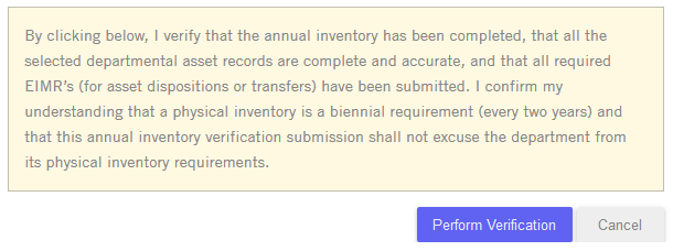 Annual Inventory Statement