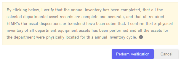 Physical Inventory Statement